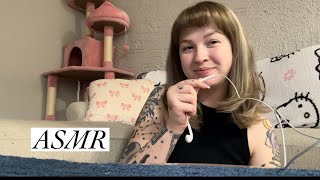 ASMR 💕 Carpet Scratching  Brushing with the Apple 🍎 Mic lofi [upl. by Urbain680]