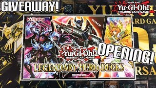 NEW YuGiOh LEGENDARY HERO DECKS UNBOXING  3 DECKS  EPIC REPRINTS [upl. by Mandal]