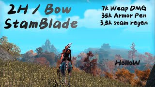 ESO PVP 2h  Bow Stamblade PVP chapter 40  Build [upl. by Nevanod]