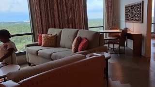 Dlx Suite w Club Level 15th floor Room Tour Gran Destino Tower Disneys Coronado Springs Resort [upl. by Ailina834]