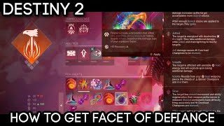 How To Get the Facet of Defiance  Prismatic Fragments  DESTINY 2 [upl. by Elleiram]