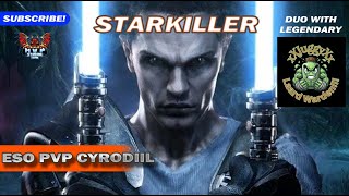 ESO quotStarkillerquot Gameplay with the Legendary Juggy elderscrollsonline cyrodiil pvp starkiller [upl. by Ahseekat]