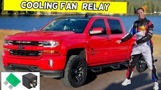 CHEVROLET SILVERADO COOLING FAN RELAY LOCATION REPLACEMENT 2014 2015 2016 2017 2018 2019 [upl. by Gildus]