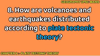 68 Distribution of Volcanoes and Earthquakes According to Plate Tectonic Theory [upl. by Rramed]