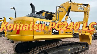 Used excavator Komatsu PC240LC ready to load [upl. by Aliahs]