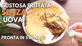 GUSTOSA FRITTATA SENZA UOVA  RICETTA FACILE E VELOCE della FRITTATA DI CECI IN PADELLA [upl. by Nairb]