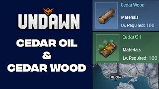 UNDAWN  Where to get Cedar Oil amp Cedar Wood [upl. by Som]