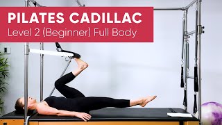 Pilates Workout  Cadillac Trapeze Table  Full Body 50min  Level 2 Beginner [upl. by Oidiple]