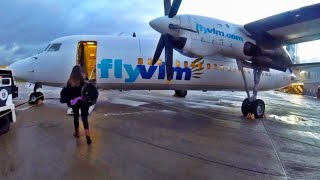 VLM are BACK Fokker 50 flight experience London City to Antwerp [upl. by Anaher]