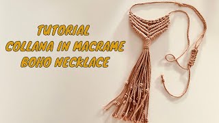 Tutorial Collana in Macrame [upl. by Denney]