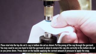 KAM DK98  How to apply Snaps with your KAM DK98 Snap Press Machine [upl. by Siraved]