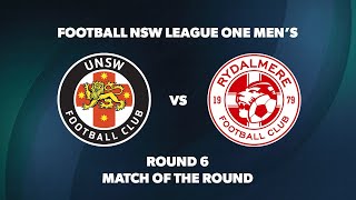 League One NSW Mens Round 6 UNSW FC v Rydalmere Lions FC [upl. by Gine]