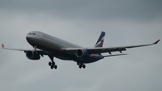 Aeroflot Airbus A330 Landing at Berlin Schönefeld Airport HD 1080p [upl. by Nareik]