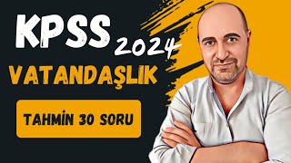 KPSS VATANDAŞLIK ÇIKABİLECEK 30 SORU [upl. by Hort]