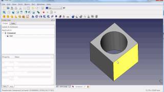 FreeCAD Tutorial Part2 Booleans [upl. by Yonita]