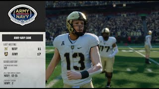 Army  Navy CFB 25 Simulation [upl. by Aenyl298]