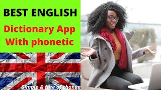 Best FrenchEnglish Dictionary with phonetic and spelling meilleur dictionnaire françaisanglais [upl. by Fording]