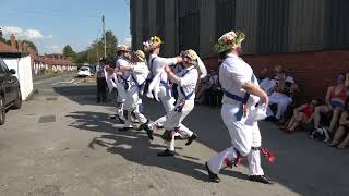 Jockey Morris dance quotquotMyrtle Treequot from Bamptonquot at Bromyard Folk Festival 2023 [upl. by Pouncey]