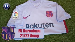 New Nike FC Barcelona 202122 Away Jersey Unboxing  Try on FCB FCBarcelona Messi [upl. by Beberg]