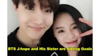 BTS Jhope and His Sister are Sibling Goals [upl. by Pedersen]