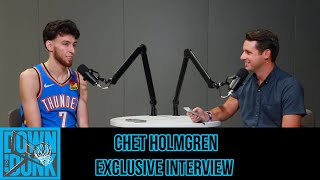 Chet Holmgren Exclusive Interview Thunder Media Day 2023 [upl. by Stodder661]