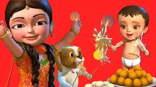 Deepavali Telugu Song  Telugu Rhymes for Children  Lulu Kids TV [upl. by Olinad166]