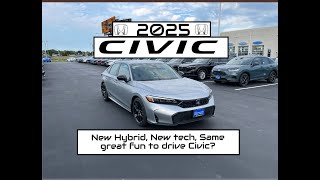 2025 Honda Civic Sedan FULL DETAILED REVIEW All trims New Hybrid and Tech Same Great Civic [upl. by Ahcas]