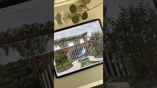 3D Landscape landscape 3d architecture ipad ipadpro apple garden 3dvisualization architect [upl. by Anitsej]