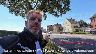 Epische Motorradtour Von Kloster Knechtsteden zu den RWE Kohlekraftwerken und dem Rosengart Museum [upl. by Nahgen]