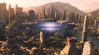 Black Panther  Wakanda alternate theme arrival in Wakanda scene [upl. by Yetti]