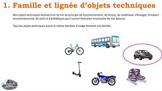 Familles et lignées dobjets techniques [upl. by Aaren]