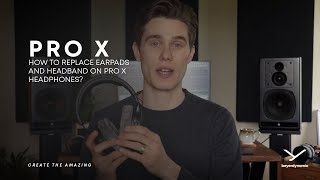 beyerdynamic  How to replace earpads and headband on PRO X headphones [upl. by Solohcin]