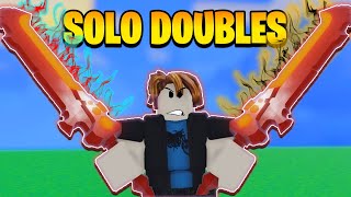 Solo Doubles with Barbarian amp No Bed  Roblox Bedwars [upl. by Nais832]