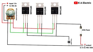 voltage regulator circuit output 50A voltageregulator voltage [upl. by Hartley444]