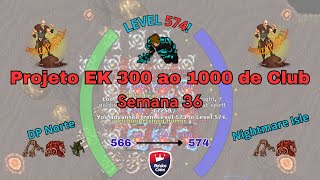 Tibia EK de Club SOLO  do 300 ao 1000  Semana 36  Double XP DP norte e Nightmare Isle [upl. by Mahla]