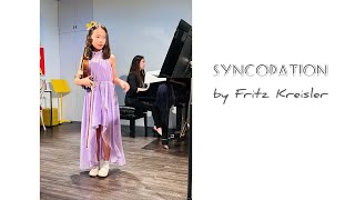 SongMin 9yo  Syncopation by Fritz Kreisler Trinity Grade 6 [upl. by Starling724]