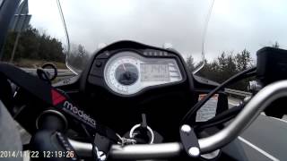 Suzuki VStrom 650 0170 kmh Acceleration SJ4000 1080p 30fps [upl. by Nekal]