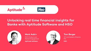 Unlocking real time financial insights for Banks with Aptitude Software and HSO [upl. by Sewell]