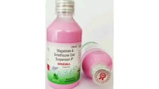 DIGEALL Suspension Syrup Magaldrate and Simethicone Oral Suspension Syrup [upl. by Yluj]