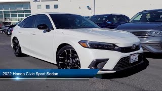 2022 Honda Civic Sport Sedan ADX7950A Dublin Pleasanton Livermore Fremont San Francisco Bay Ar [upl. by Tammy]