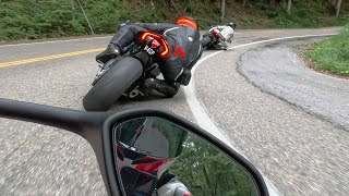 Chasing Two Fast Ducati Superbikes😈V4sp amp 1199 [upl. by Yrral25]