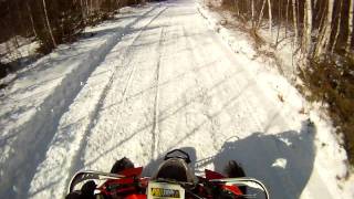 Polaris Outlaw 525 S GoPro Wide Open Trails [upl. by Inohtna214]