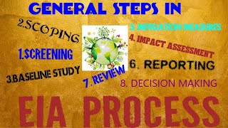 STEPS IN ENVIRONMENTAL IMPACT ASSESASSESSMASSESASSESSMENT EIA PROCESS [upl. by Gerard]