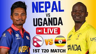 🔴Live Nepal vs Uganda 1st T20 Match  Nep vs Uga Live Cricket  Today T20 Match cricket19 [upl. by Ewald]