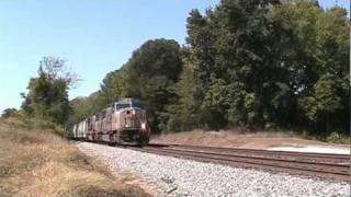 NS 340 with a pair of KCS SD70MACs at Woodlawn AL [upl. by Ahsilav80]