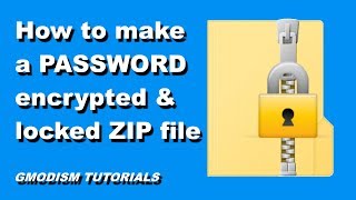 How to Make a Password Protected ZIP File  Encrypted amp Locked [upl. by Ditzel]