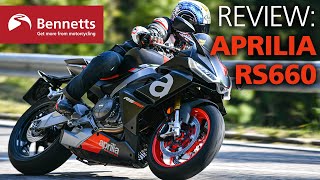 Test Riding An Aprilia RS660  Review amp Honest Thoughts [upl. by Hcurob]