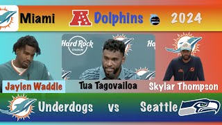 Players On Tua Tagovailoa As They Fly To Seattle The Miami Dolphins Are The Underdogs [upl. by Erleena]