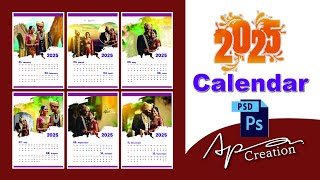 2025 calendar psd free download calendar [upl. by Yenahteb]