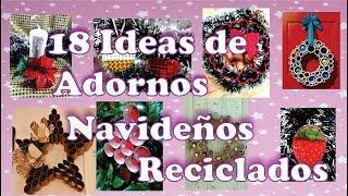 18 Ideas de Adornos Navideños Reciclando Rollos de Carton [upl. by Pattani]